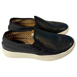 Sofft Somers II Perforated Leather Slip-On Shoes | Black | 6.5 Women’s